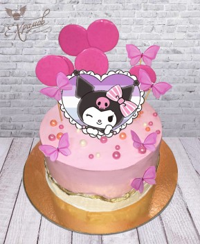 Торт Kuromi pink