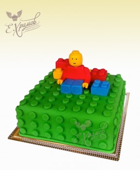 Торт в стиле Лего