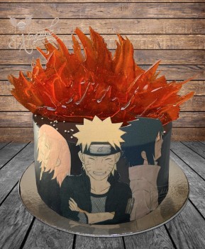 Торт Naruto в огне!