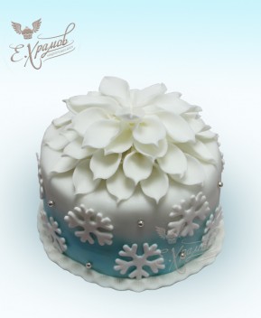 Торт Снежный цветок