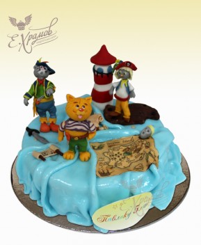 Торт Коты Пираты