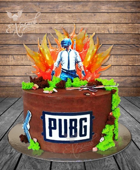 Торт PUBG в огне!
