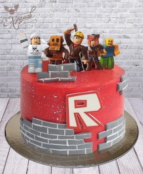Красный торт Roblox