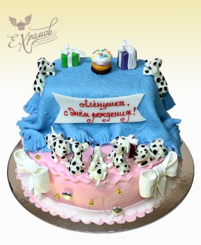 Тортик с щенками