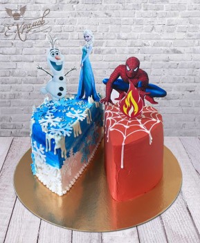 Торт Spider & Frozen