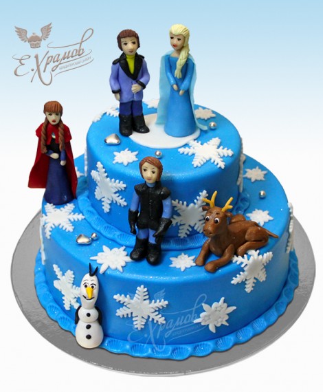 Торт по сказке Frozen