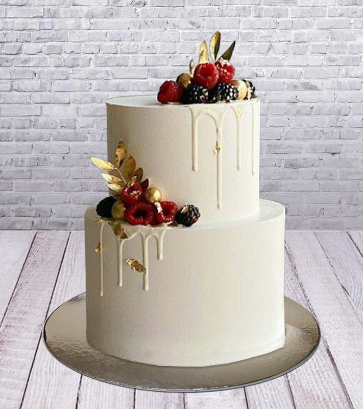 Торт на свадьбу с ягодами на заказ с доставкой