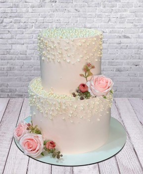 Wedding cake с цветами