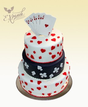 Свадебный торт Покер