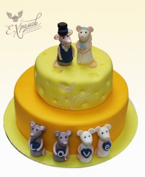Торт Свадьба Мышек