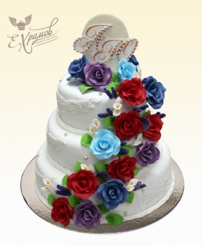 Торт Свадебная радуга